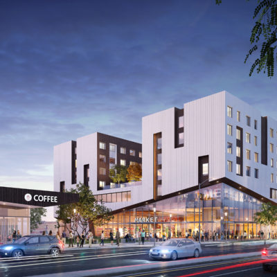 Exterior Rendering of Evermont Affordable Multifamily Transit Oriented Development
